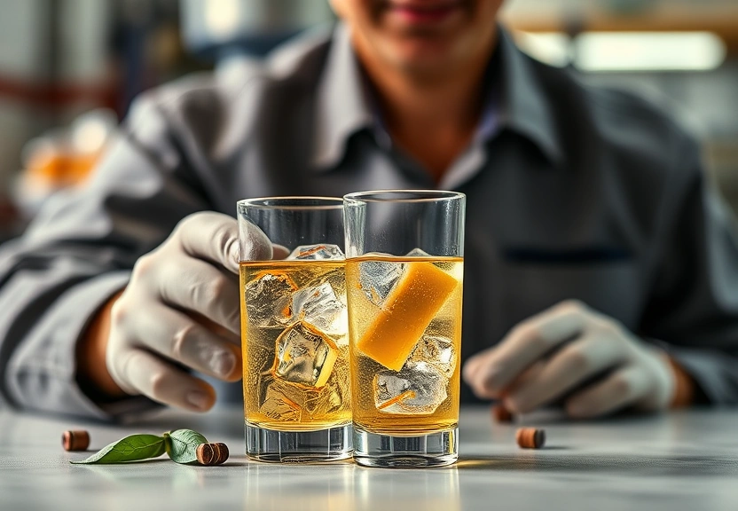 Representação visual: perigo do metanol nas bebidas acoolicas